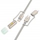 Адаптери и кабели - Hoco U138 C/C Light Grey Кабел