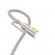 Адаптери и кабели - Hoco U138 C/C Light Grey Кабел