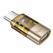 Hoco UA36D Transparent Gold Адаптер Hoco UA36D Transparent Gold Адаптер