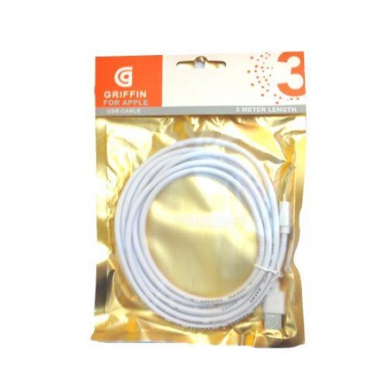 Griffin 3m. Lightning за iPhone White Кабел