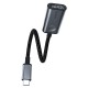 Hoco HB21 Type-C to HDMI Metal Grey Адаптер