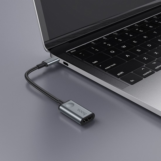 Hoco HB21 Type-C to HDMI Metal Grey Адаптер