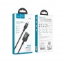 Hoco U107 Type-C M to USB F Black Кабел