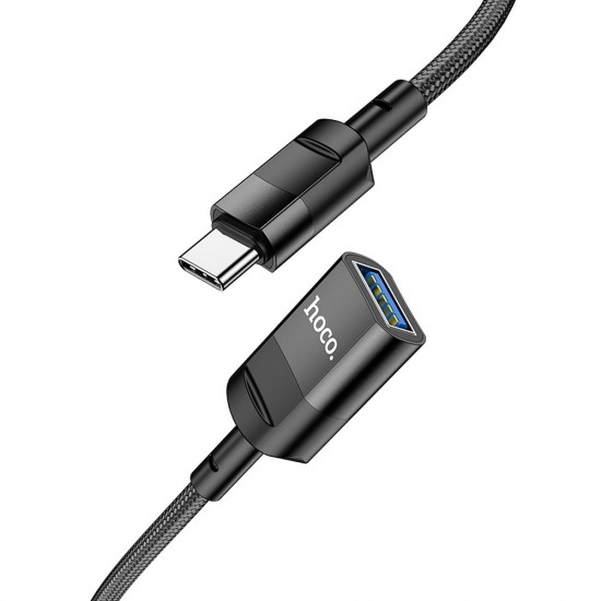 Hoco U107 Type-C M to USB F Black Кабел
