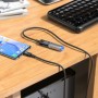 Hoco U107 Type-C M to USB F Black Кабел