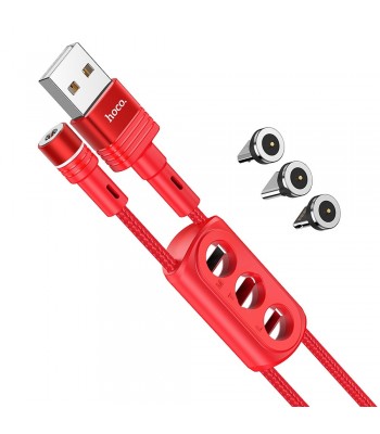 Hoco U98 3 in 1 Red Кабел