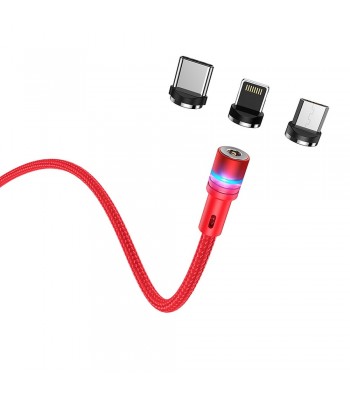 Hoco U98 3 in 1 Red Кабел