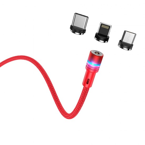 Hoco U98 3 in 1 Red Кабел