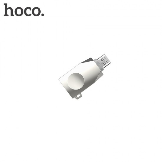 Hoco UA10 Micro USB OTG Pearl Nickel Адаптер