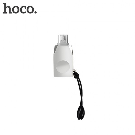 Hoco UA10 Micro USB OTG Pearl Nickel Адаптер