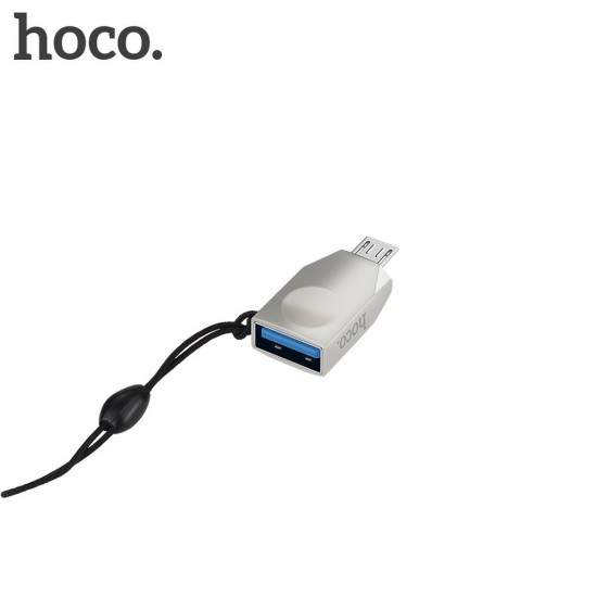 Hoco UA10 Micro USB OTG Pearl Nickel Адаптер