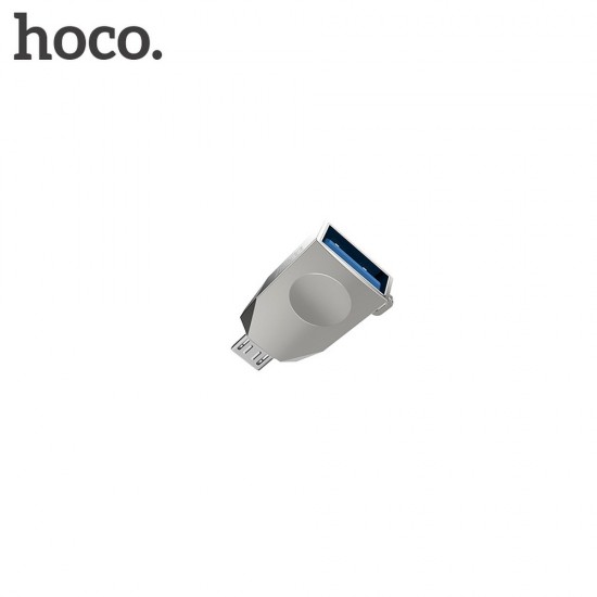 Hoco UA10 Micro USB OTG Pearl Nickel Адаптер