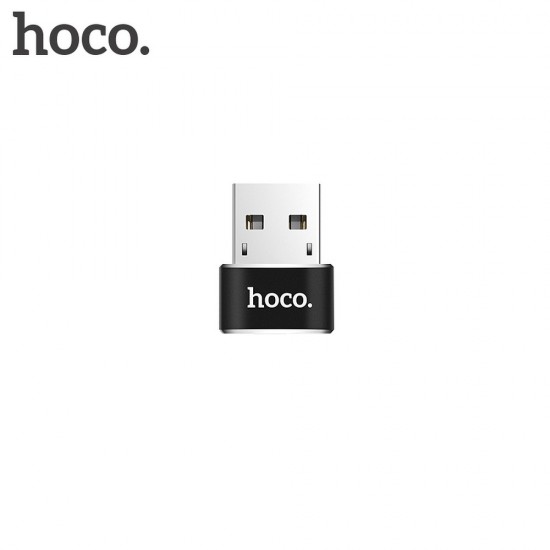 Hoco UA6 USB To Type-C Converter Black Адаптер
