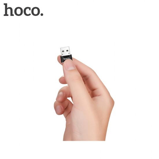 Hoco UA6 USB To Type-C Converter Black Адаптер
