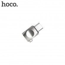 Hoco UA8 Micro USB To Type-C Pearl Nickel Адаптер