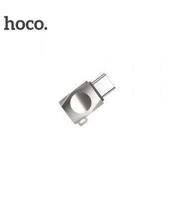 Hoco UA8 Micro USB To Type-C Pearl Nickel Адаптер