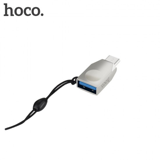 Hoco UA9 Type-C OTG Pearl Nickel Адаптер