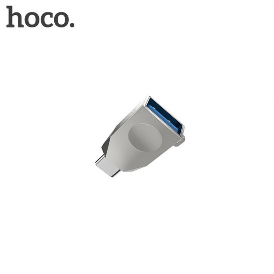 Hoco UA9 Type-C OTG Pearl Nickel Адаптер