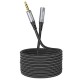 Hoco UPA20 3.5 Audio Extension Male To Female 2m. Metal Grey Кабел