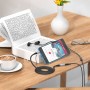 Hoco UPA20 3.5 Audio Extension Male To Female 2m. Metal Grey Кабел