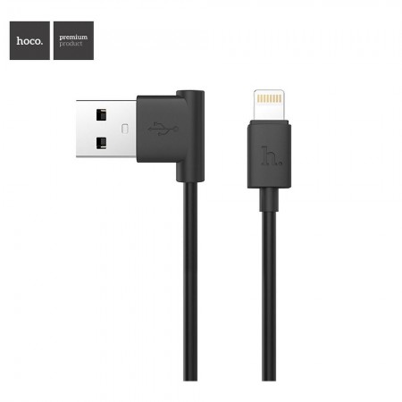 Hoco UPL11 L Shape Lightning Charging Black Кабел