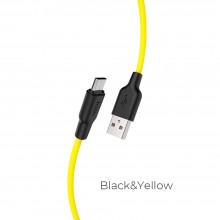 Hoco X21 Plus Micro USB Black&Yellow Кабел