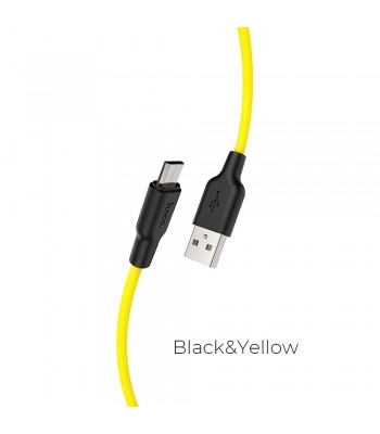 Hoco X21 Plus Micro USB Black&Yellow Кабел