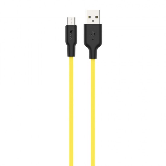 Hoco X21 Plus Micro USB Black&Yellow Кабел