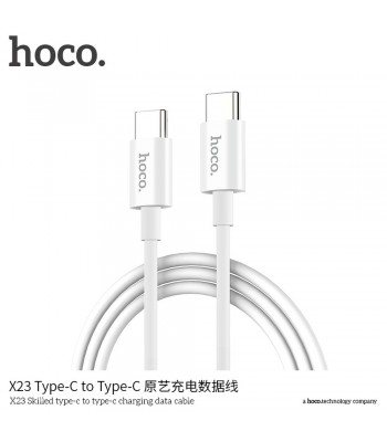 Hoco X23 Skilled Type-C to Type-C White Кабел