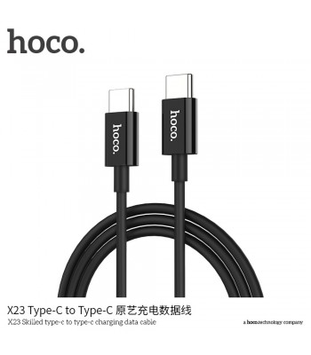 Hoco X23 Skilled Type-C to Type-C Black Кабел