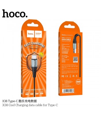 Hoco X38 Cool Charging Data Type-C Black Кабел