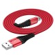 Hoco X38 Cool Charging Data Lightning 1m. Red Кабел