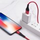 Hoco X38 Cool Charging Data Lightning 1m. Red Кабел