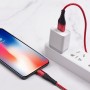 Hoco X38 Cool Charging Data Lightning 1m. Red Кабел