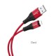 Hoco X38 Cool Charging Data Lightning 1m. Red Кабел