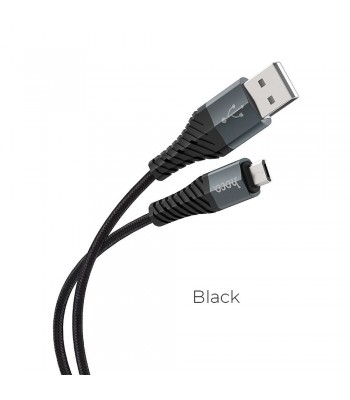 Hoco X38 Cool Charging Data Micro USB Black Кабел