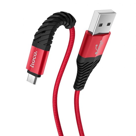 Hoco X38 Cool Charging Data Micro USB Red Кабел