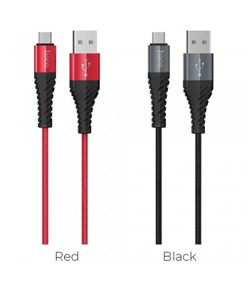 Hoco X38 Cool Charging Data Micro USB Red Кабел