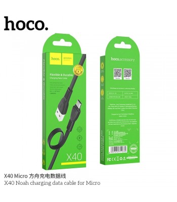 Hoco X40 Noah Charging Data Micro USB Black Кабел