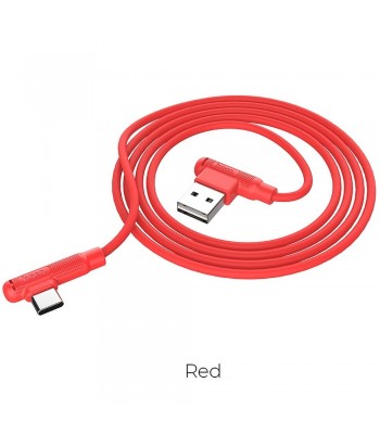 Hoco X46 Pleasure Silicone Charging Data Type-C Red Кабел