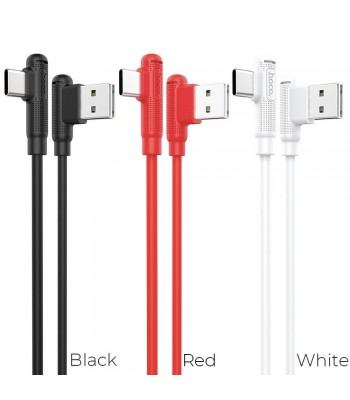 Hoco X46 Pleasure Silicone Charging Data Type-C Red Кабел