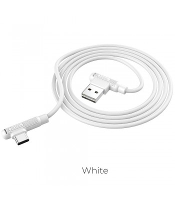 Hoco X46 Pleasure Silicone Charging Data Type-C White Кабел