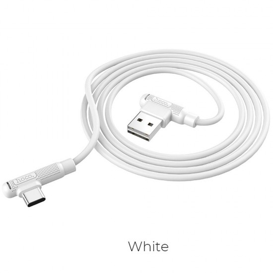 Hoco X46 Pleasure Silicone Charging Data Type-C White Кабел