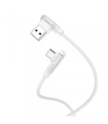 Hoco X46 Pleasure Silicone Charging Data Type-C White Кабел