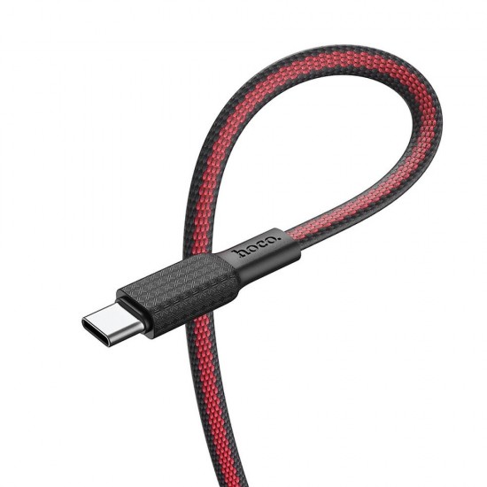 Hoco X69 Jaeger Charging Data Type-C Black/Red Кабел