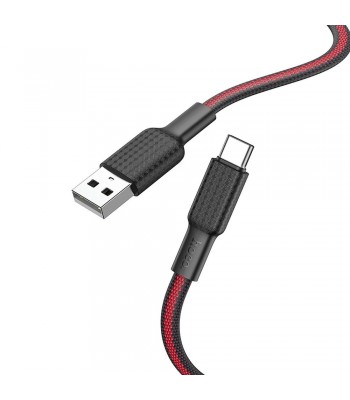 Hoco X69 Jaeger Charging Data Type-C Black/Red Кабел