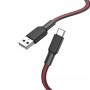 Hoco X69 Jaeger Charging Data Type-C Black/Red Кабел