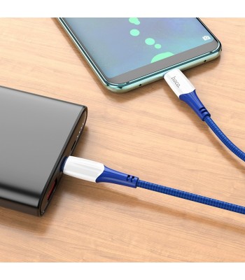 Hoco X70 Ferry 60W Charging Data Type-C / Type-C 1m. Blue Кабел