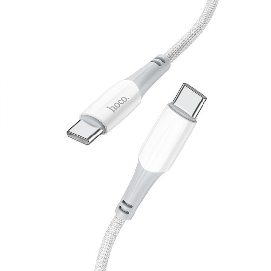 Hoco X70 Ferry 60W Charging Data Type-C / Type-C 1m. White Кабел