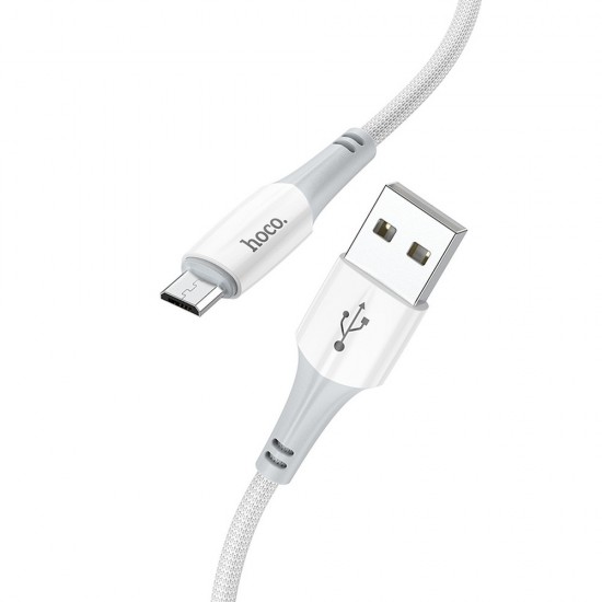 Hoco X70 Ferry Charging Data USB / Micro USB 1m. White Кабел